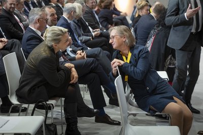 Gäste im Gespräch